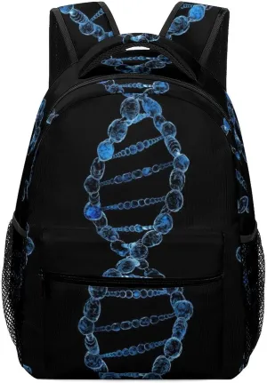 DNA Genetics Unisex Small Backpack Lightweight Shoulder Bag Travel Daypack