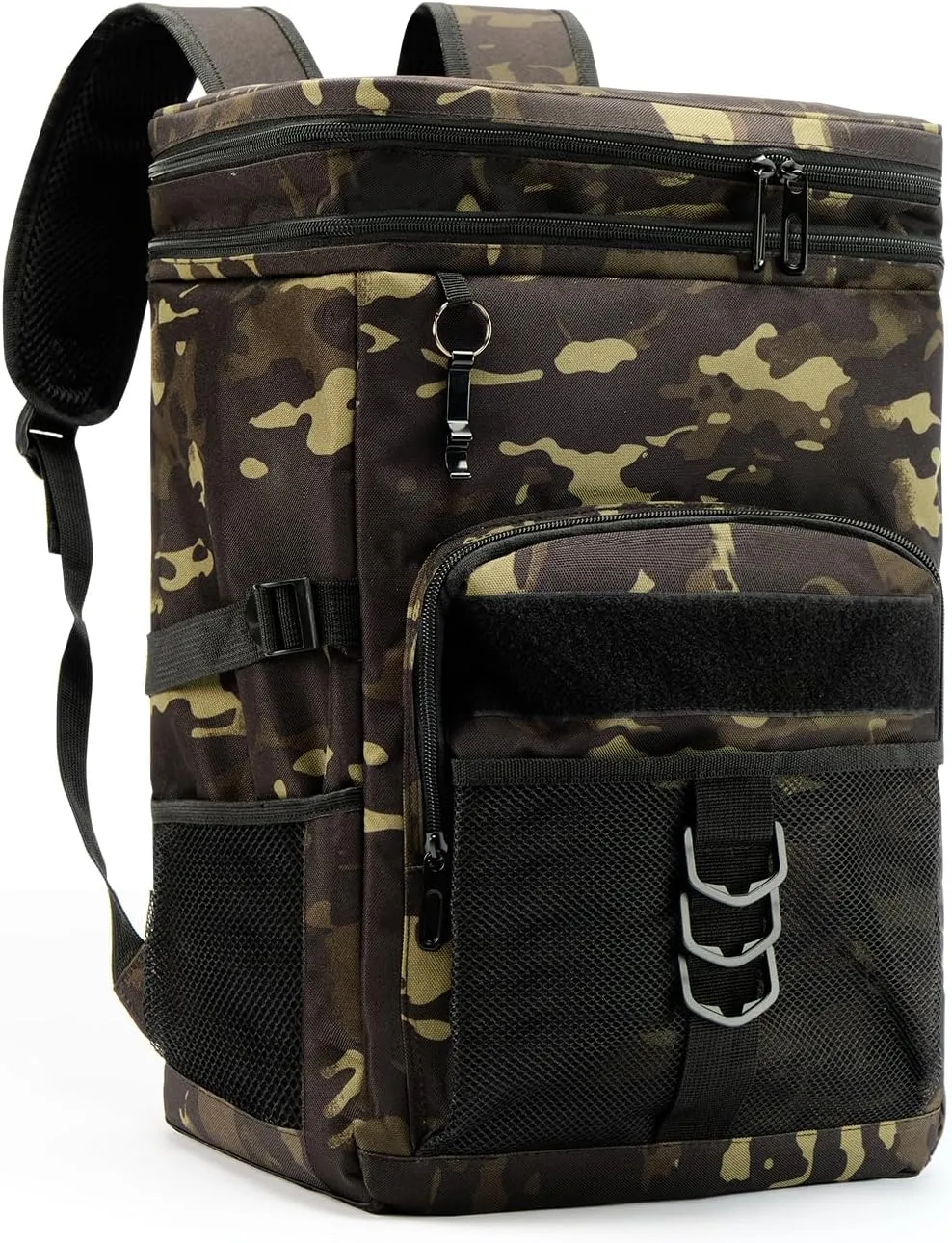 Double Sections Backpack Cooler Insulated Leak Proof Cooler Bag for Men Women,Tactical Large Capacity Cooler Bag, Lunch Backpack Bag for Beach Hiking Camping Picnics Work