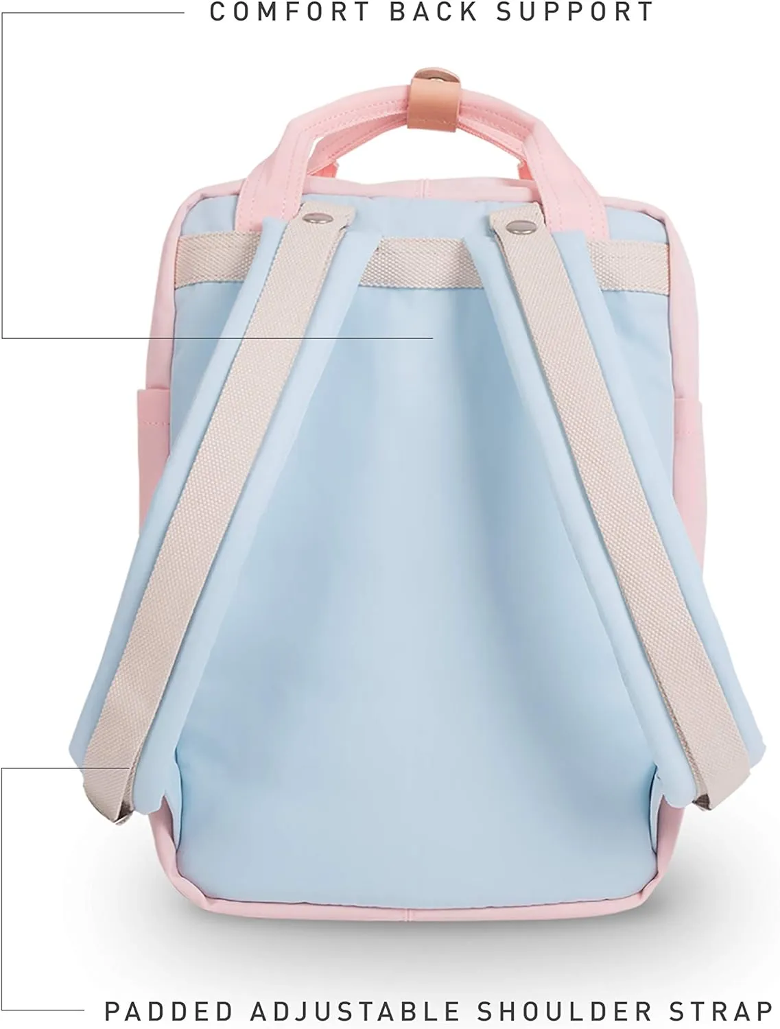 Doughnut Macaroon 16L Travel Backpack Ladies College Lightweight Casual Daypacks Bag Backpack