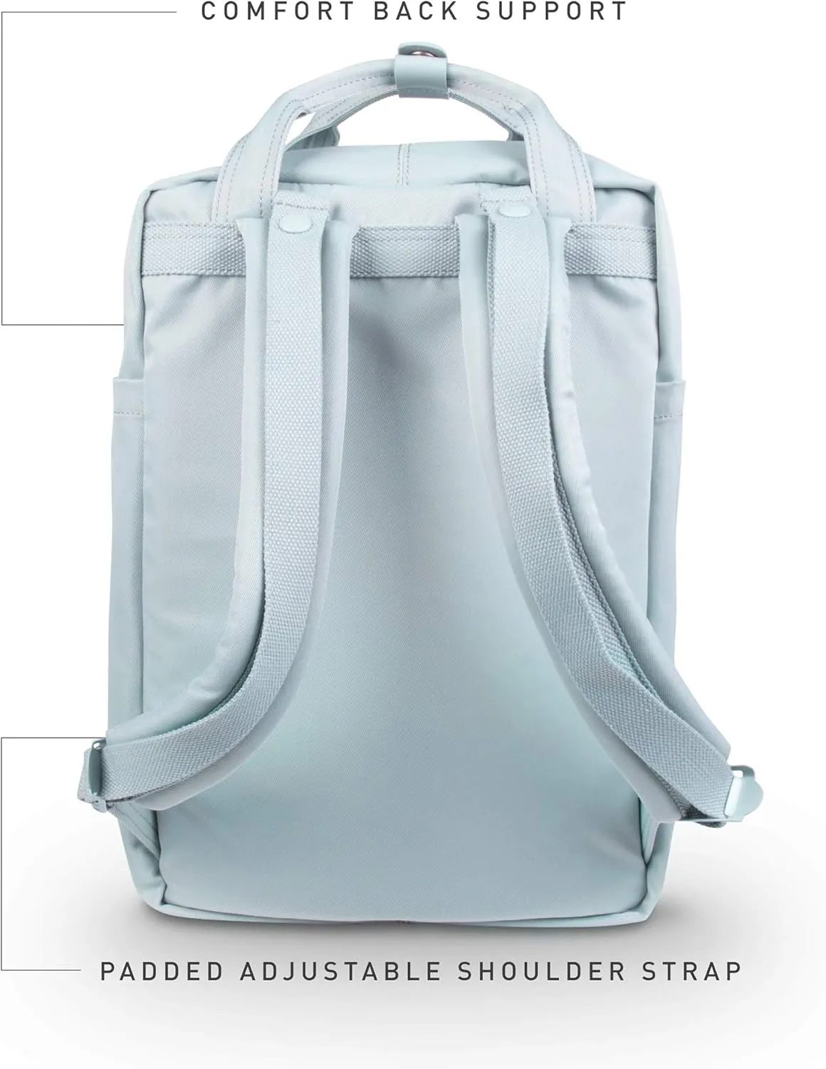 Doughnut Macaroon Nature Pale Series 16L Travel Ladies College Lightweight Commuter Casual Daypacks Bag Backpack (Raindrop)