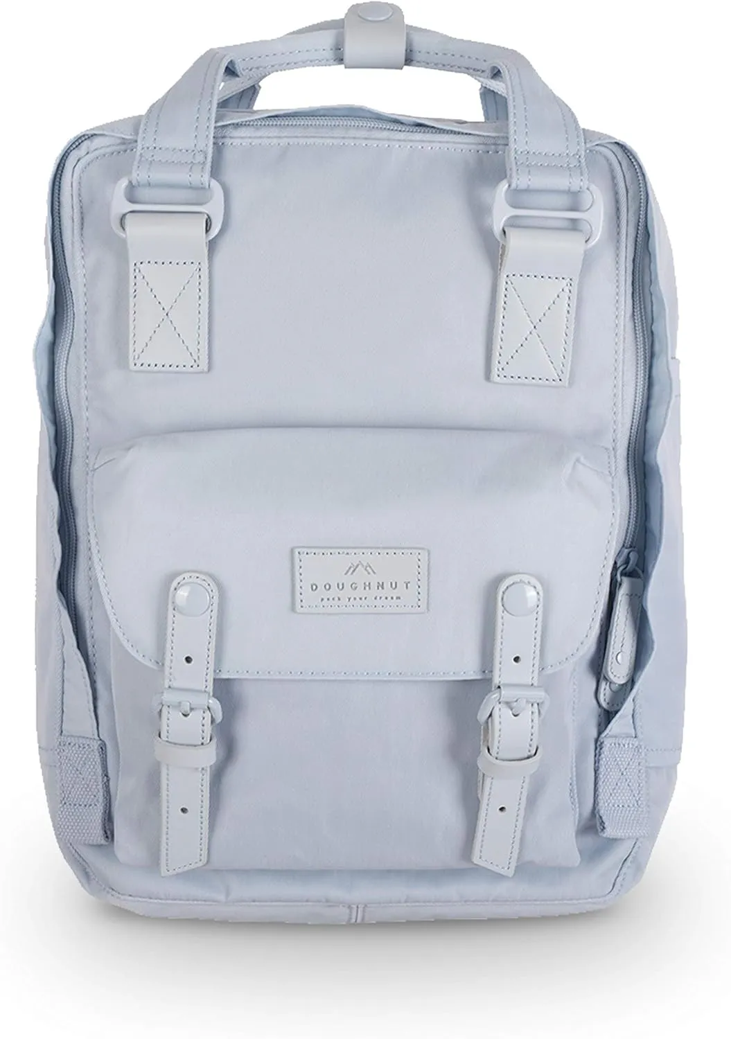 Doughnut Macaroon Pastel Series 16L Travel Backpack Ladies College Lightweight Commuter Casual Daypacks Bag Backpack (Blue Lotus)