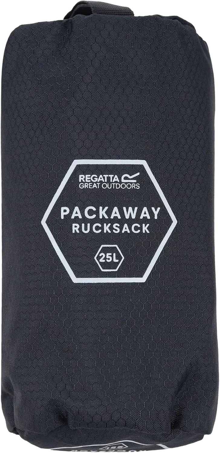 Easypack II Pack Away 25 Litre Lightweight Rucksack, Ebony/Neonsp, Unique