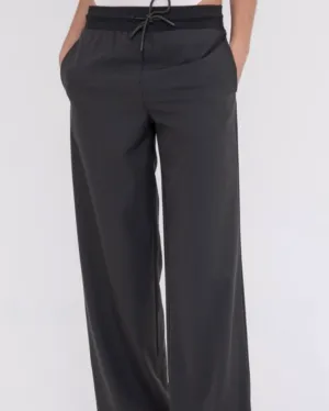 ethereal wide leg pant - black