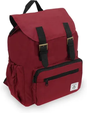 Everest Stylish Rucksack, Burgundy, One Size