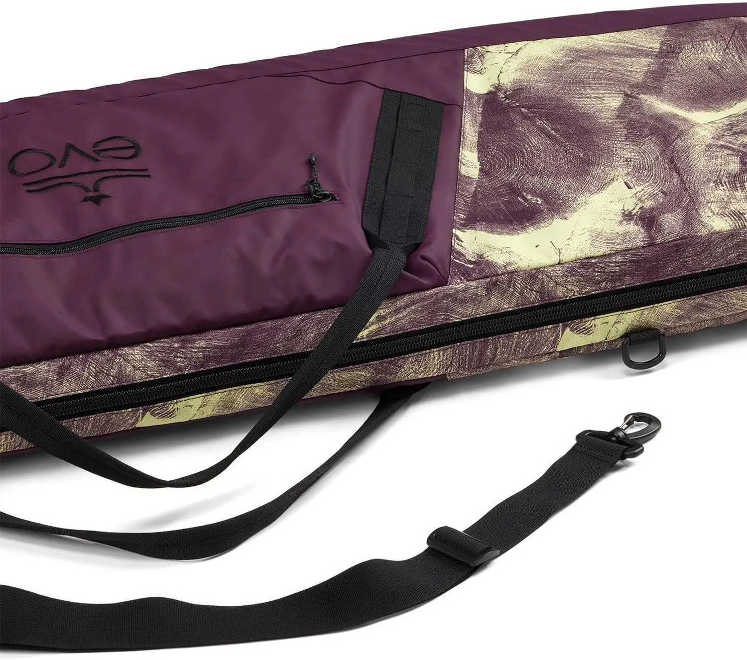evo Padded Snowboard Bag - Recycled 600D PET Ripstop | Removable Shoulder Strap, ID Sleeve, Zippered Pocket | Fits 155cm Boards
