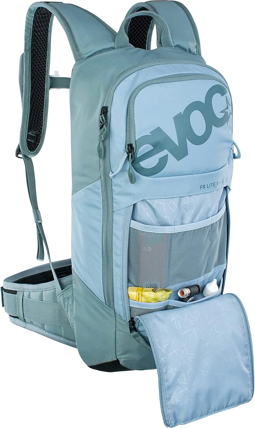 EVOC, FR Lite Race, Protector backpack, 10L, Steel/Copen Blue, S