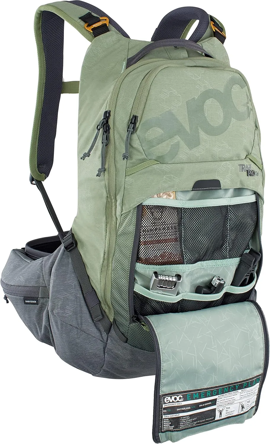 Evoc Rucksack Backpacks, Olive/Carbon Grey, Small-Medium