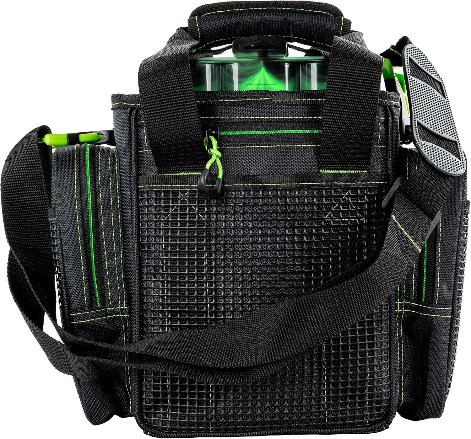 Evolution Outdoor Drift Series Topless Vertical Tackle Bag – Outdoor Rucksack w/ 5 Fishing Tackle Trays, Padded Handle and Shoulder Strap, Plier Holster, Tackle Carrying Case