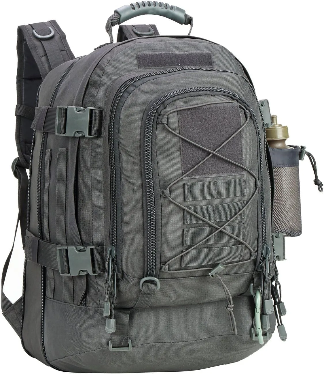 Expandable 40-64L Military Tactical Backpack 3 Day Bag Hiking Gym Sport Camping