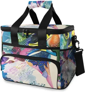Falcon Color Clip Art Cooler Bag Insulated Cooler Soft Sided Cooler 24 Can Portable Picnic Bag Large Leakproof Lunch Bag Box for Beach Grocery Camping Travel Car Men Women