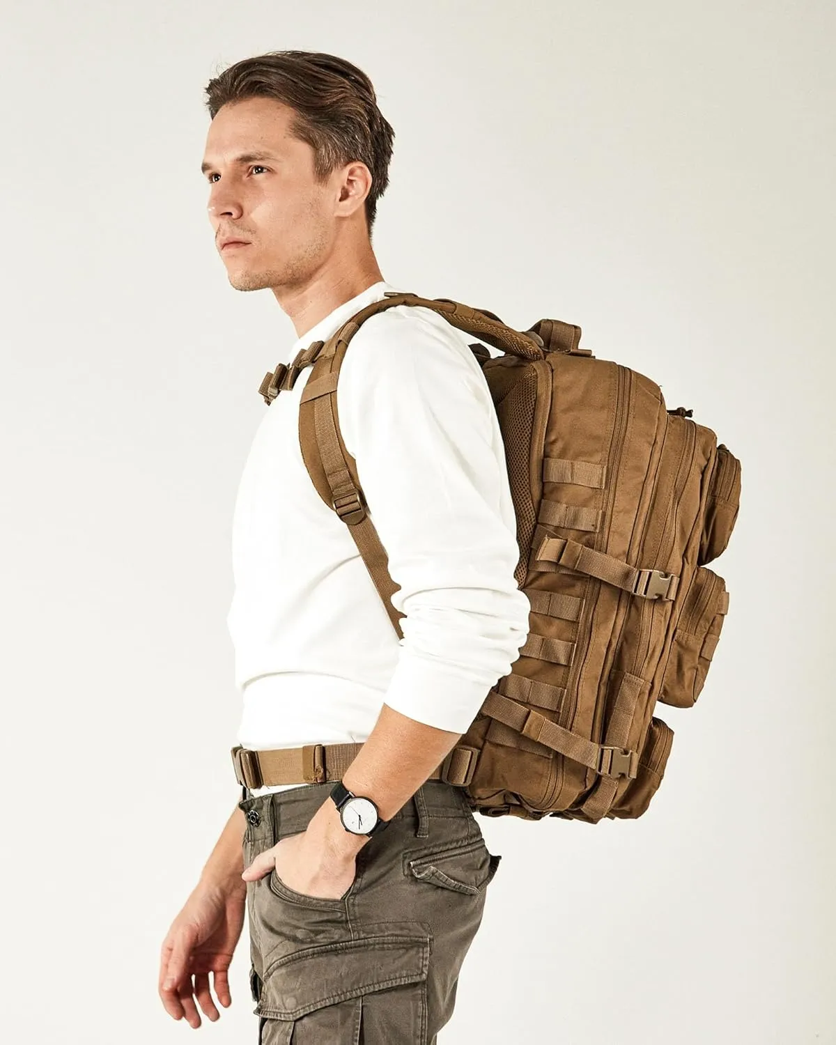 Falko Tactical Backpack 50L, 2.4x Stronger, Large Military Molle Rucksack, Heavy Duty, Work and Outdoors