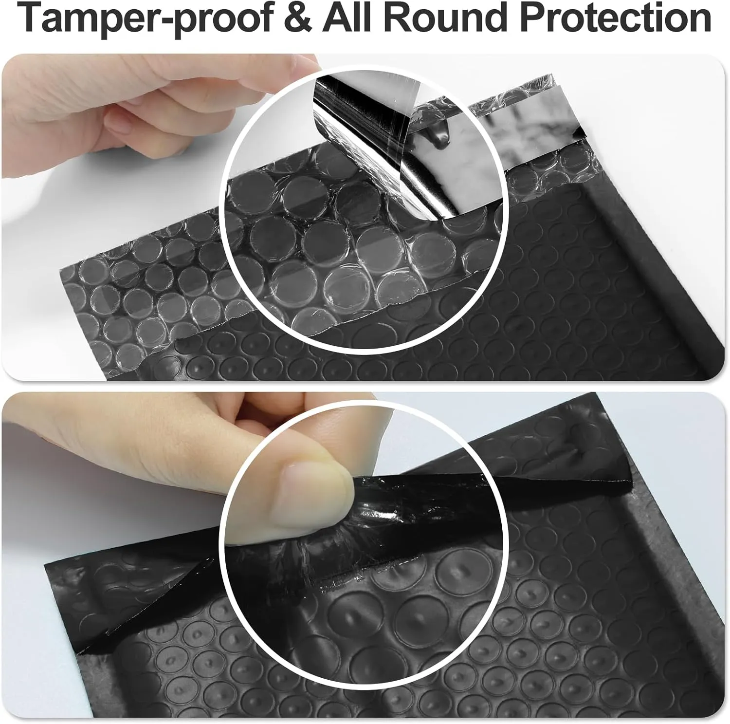 Famagic Bubble Mailers 10.5x16 Inch 25pc Black Shipping Bags, Chic Packaging Bags For Small Business, Colored Padded Mailing Envelopes, Opaque Matte Self Seal Bubble Poly Mailers Bulk #5