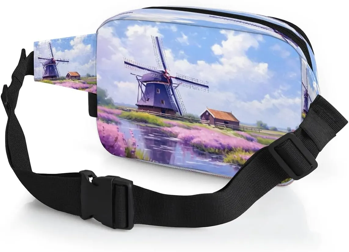 Fanny Pack Crossbody for Women Men Farm Landscape Fanny Pack Cross Body Bag for Shopping Traveling Running Hiking Cycling