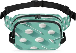 Fanny Pack Crossbody for Women Men Funny Golf Sport Fanny Pack Cross Body Bag for Shopping Traveling Running Hiking Cycling
