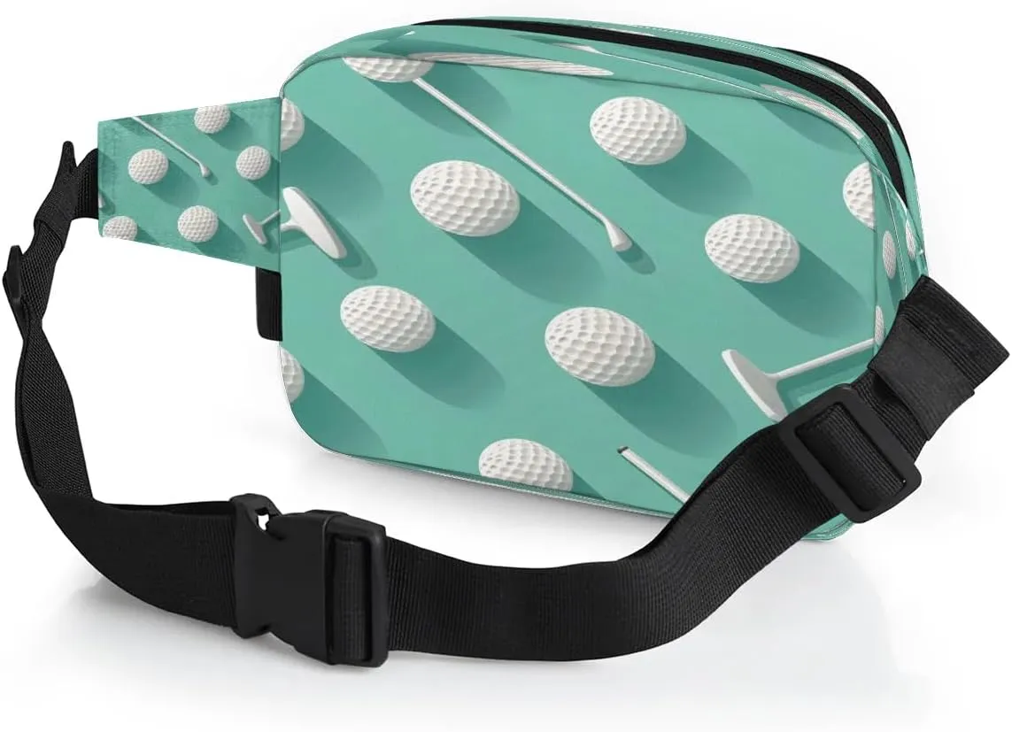 Fanny Pack Crossbody for Women Men Funny Golf Sport Fanny Pack Cross Body Bag for Shopping Traveling Running Hiking Cycling