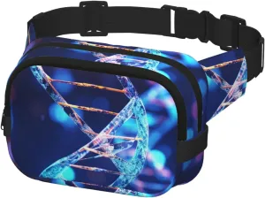 Fanny Pack for Men Women Crossbody Waist Bag Genetic Helix Belt Bag with Adjustable Strap Hip Bum Bag