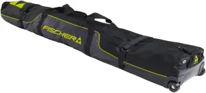 Fischer 2 Pair Race Wheeled Ski Bag Sz 195cm Black/Yellow