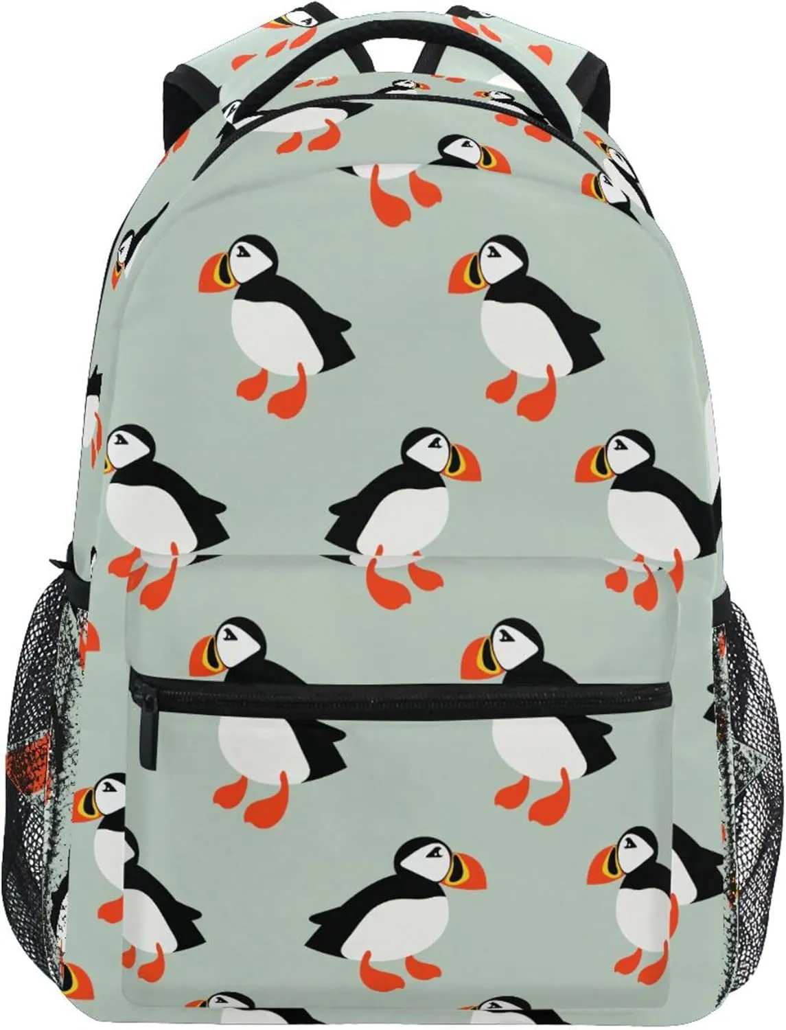 Fisyme Bird Puffins Seabird Laptop Backpack Bag Bookbag Casual Hiking Travel Notebooks Computer Daypacks