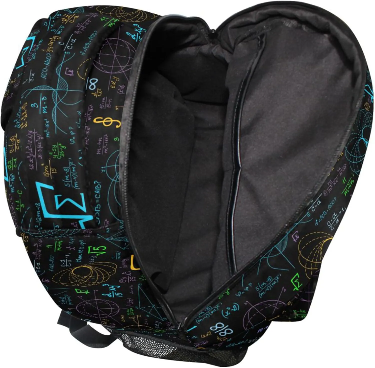 Fisyme Colorful Math Laptop Backpack Bag Bookbag Casual Travel Hiking Computer Notebooks Daypacks