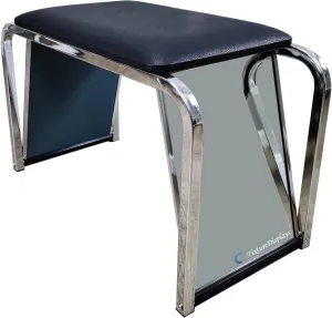 FixtureDisplays® Padded Shoe Fitting Bench with Mirror 15589