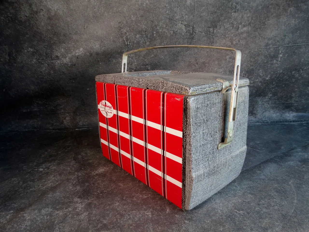 Flamingo Insulated Ice Chest c 1950s A2627