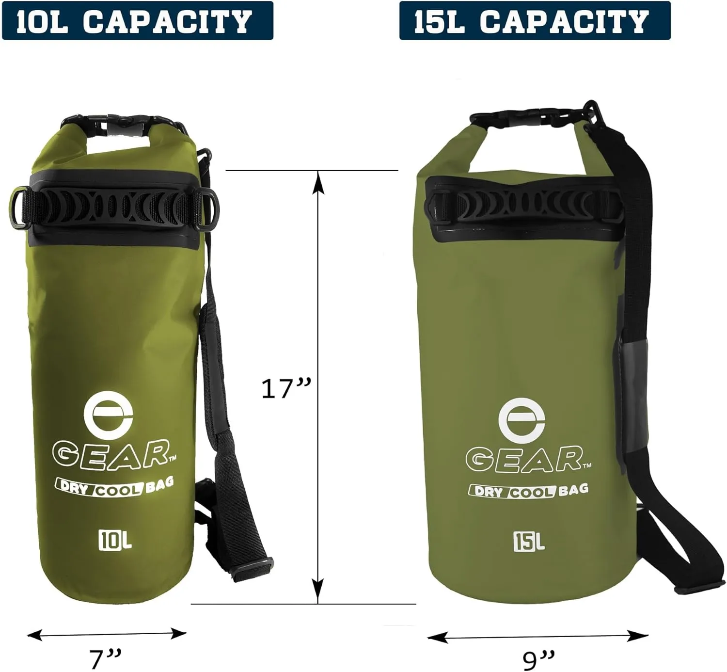 Floating Cooler Bag Roll Top Insulated Dry Backpack – Leak Proof, Collapsible, Waterproof Cooler with Padded Shoulder Strap - Perfect for Kayaking Fishing Beach Hiking -15L