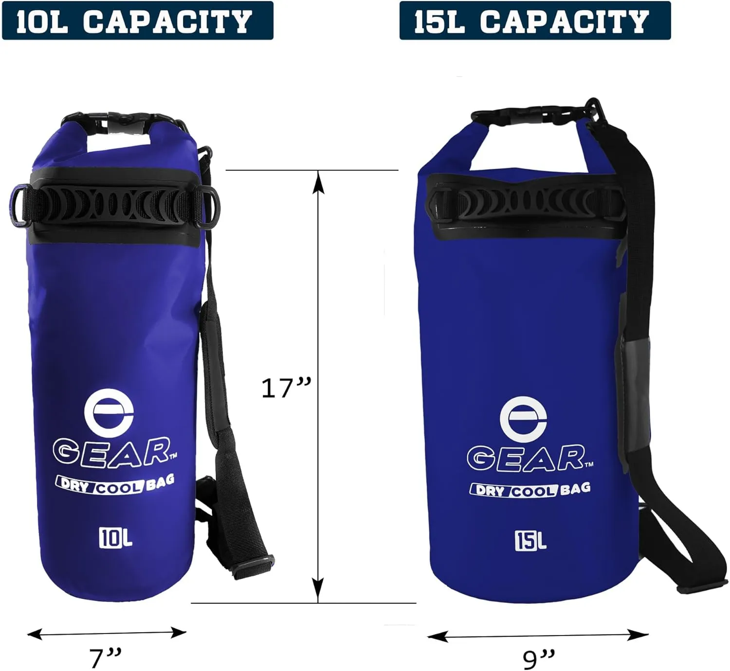 Floating Cooler Bag Roll Top Insulated Dry Backpack – Leak Proof, Collapsible, Waterproof Cooler with Padded Shoulder Strap - Perfect for Kayaking Fishing Beach Hiking -15L