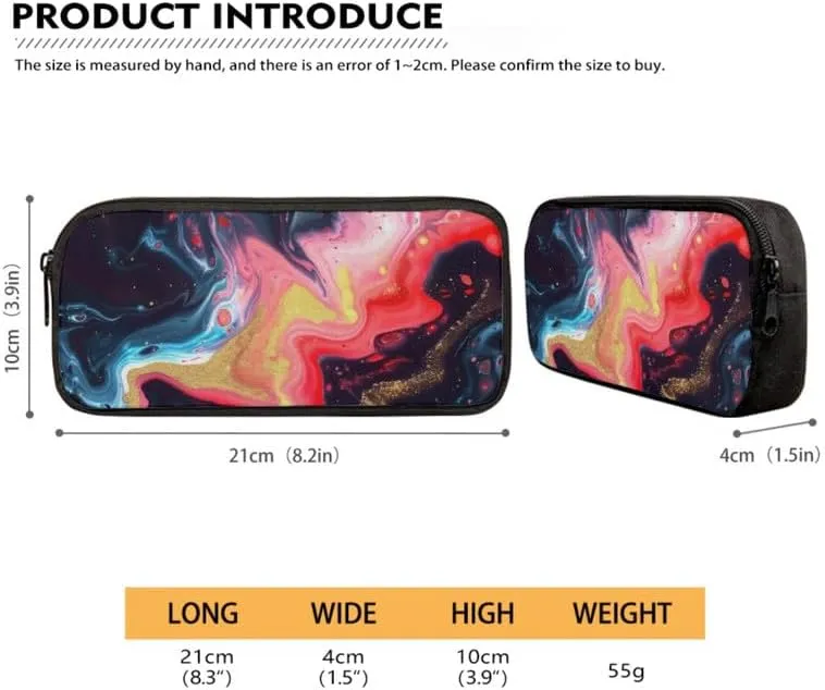 Fluid Art Marbling Skin Backpack with Lunch Box Pencil Holder Case,Liquid Marble Texture Casual Travel Rucksack Kids School Bookbag,Set of 3