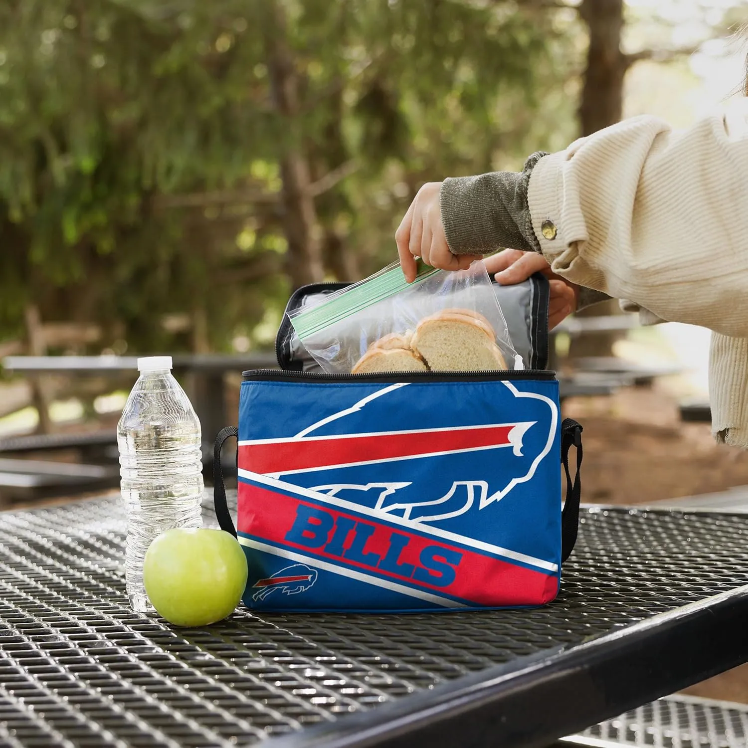 FOCO NFL Big Logo Stripe 6-Pack Cooler