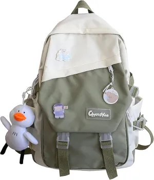 For Teen Cute Bag Student Bag s Backpack Fuel Canister Bags Mountain Biking Backpack for Men (Green, One Size)