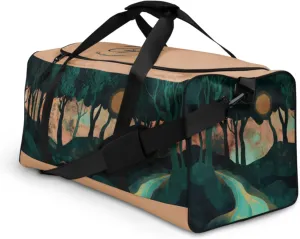 Forest Scene AOP Duffel Bags - Nature-Inspired Gym Bag, Stylish Weekender, Durable Travel Bags for Outdoor Lovers, Perfect for Men and Women
