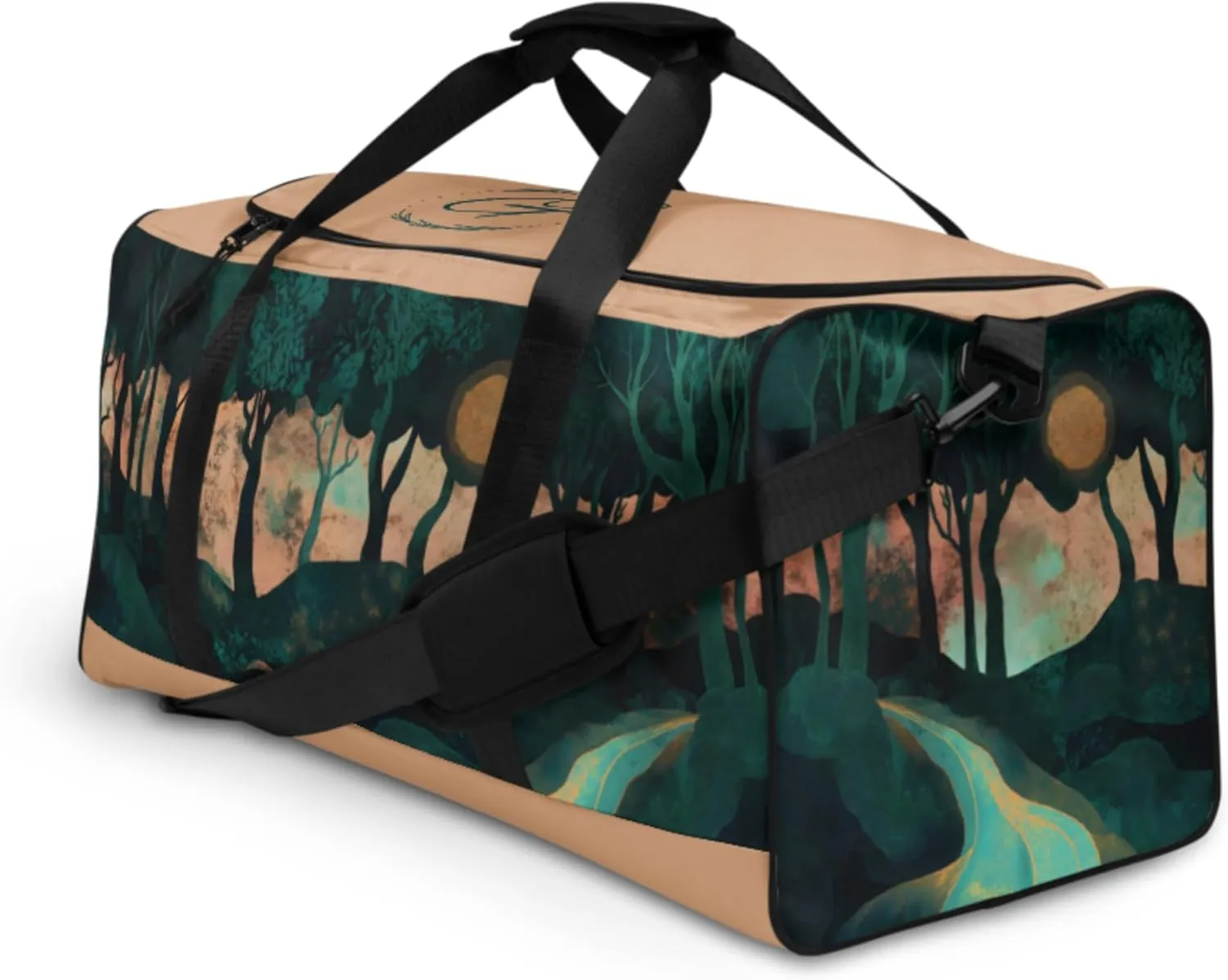 Forest Scene AOP Duffel Bags - Nature-Inspired Gym Bag, Stylish Weekender, Durable Travel Bags for Outdoor Lovers, Perfect for Men and Women