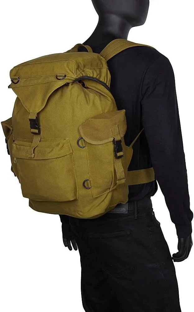 Fox Outdoor Products Australian Style Rucksack, Black, 19 x 18 x 8