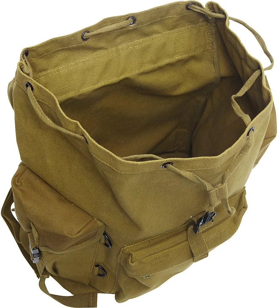 Fox Outdoor Products Australian Style Rucksack, Black, 19 x 18 x 8
