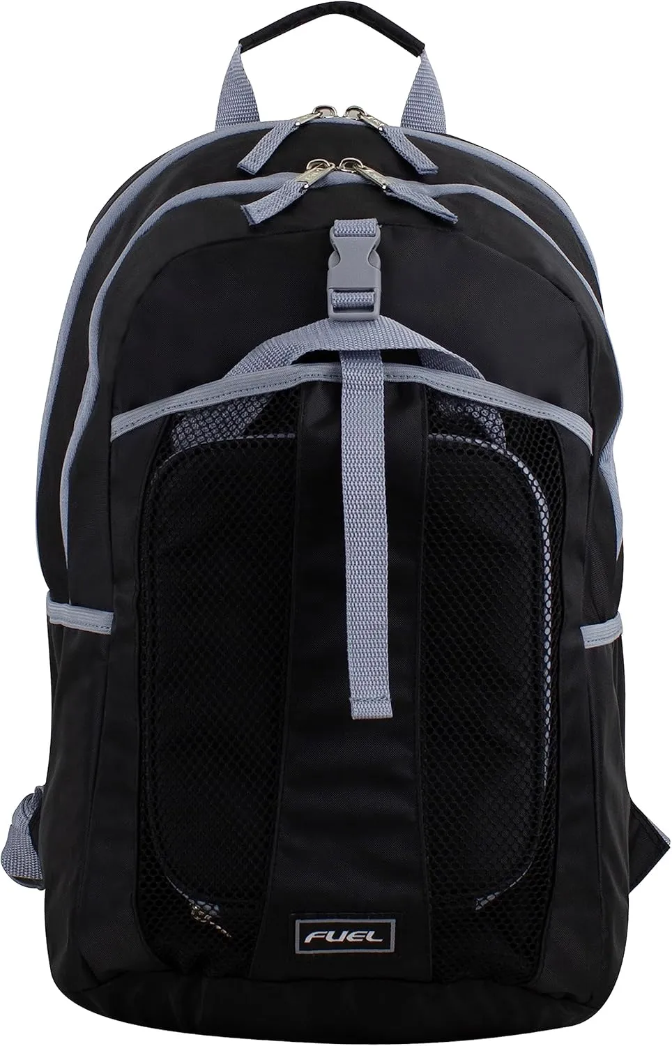 FUEL Lunch Backpack Set Teens Student Water Resistant Bookbag Bag Soft Reusable Insulated Cooler Lunch Box Thermal Travel Office Lunch Bag, Black