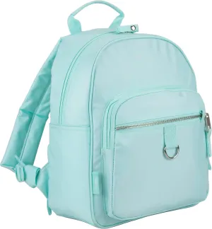 FUEL Womens Small Mini Travel Waterproof Backpack Biking Shopping Daypack Purse Anti Theft Rucksack, Light Blue Turquoise