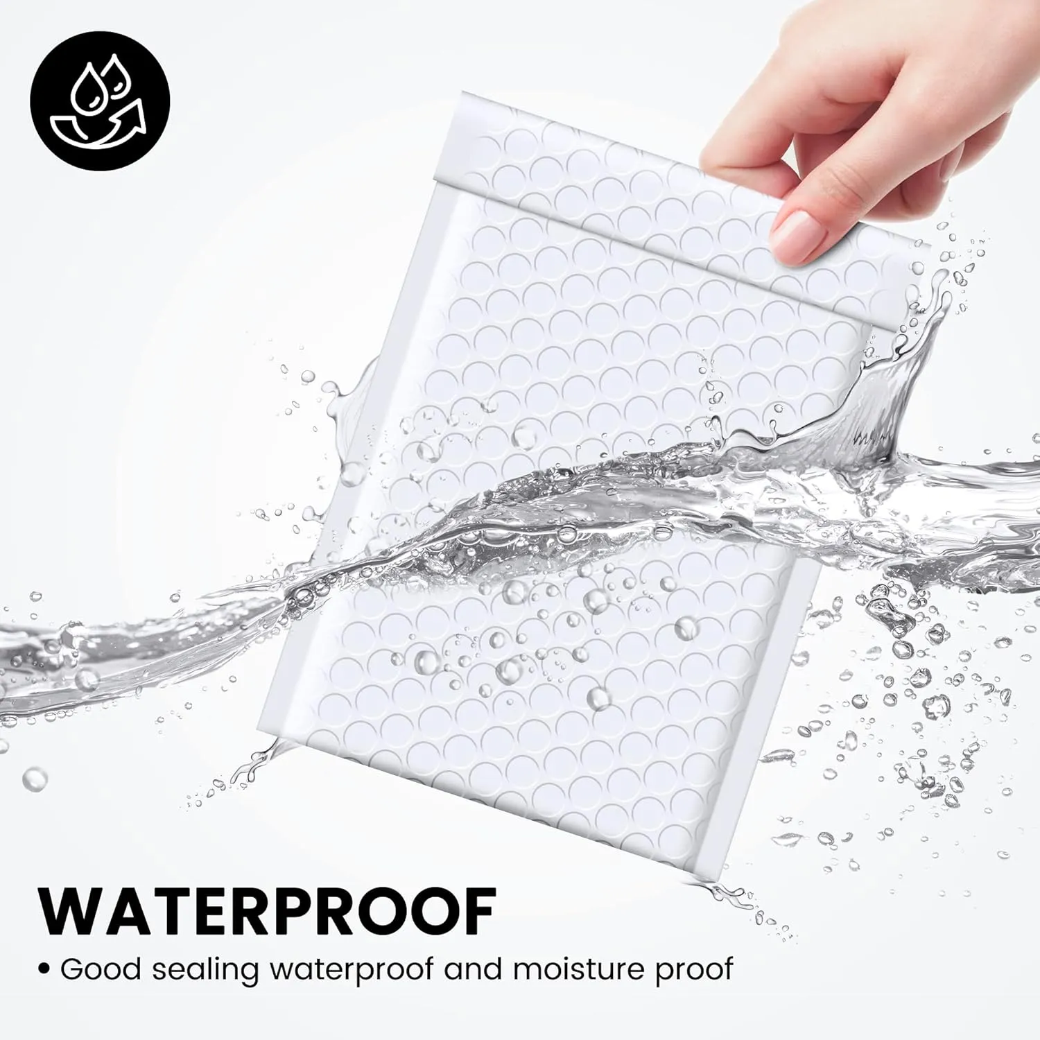 Fuxury Bubble Mailers 4x8 Inch 500 Pack Padded Envelopes Usable Size 4x7" Thick Mailing Envelopes Bubble Opaque Padded Mailers Shipping Bags for Mailing Jewelry Makeup Small Business White