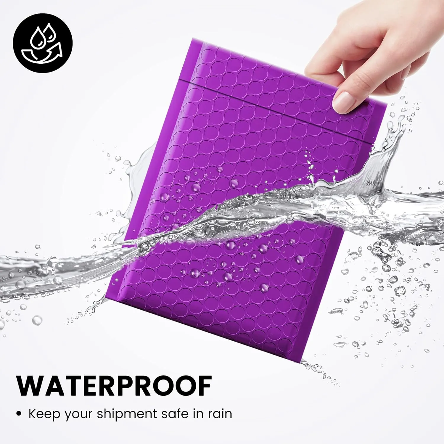 Fuxury Bubble Mailers 6x10" 100 Pack Purple Padded Envelopes Usable Size 6x9" Durable Mailing Envelopes Bubble Padded, Shipping Bags for Mailing,Packaging, Small Business, Boutique, Bulk #0