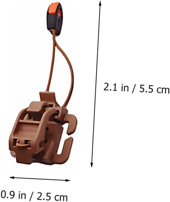 GALPADA Back Hanger Camping Webbing Whistle Webbing Clip Buckle Outdoor Gear Clip Rucksack Bag Clips Walking