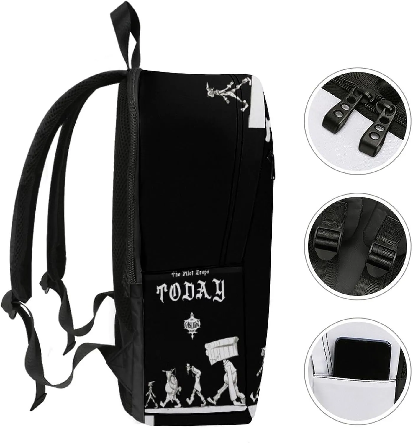 Gaslight District Backpack Lightweight Large Capacity Laptop Backpack For Hiking Work Travel Unisex