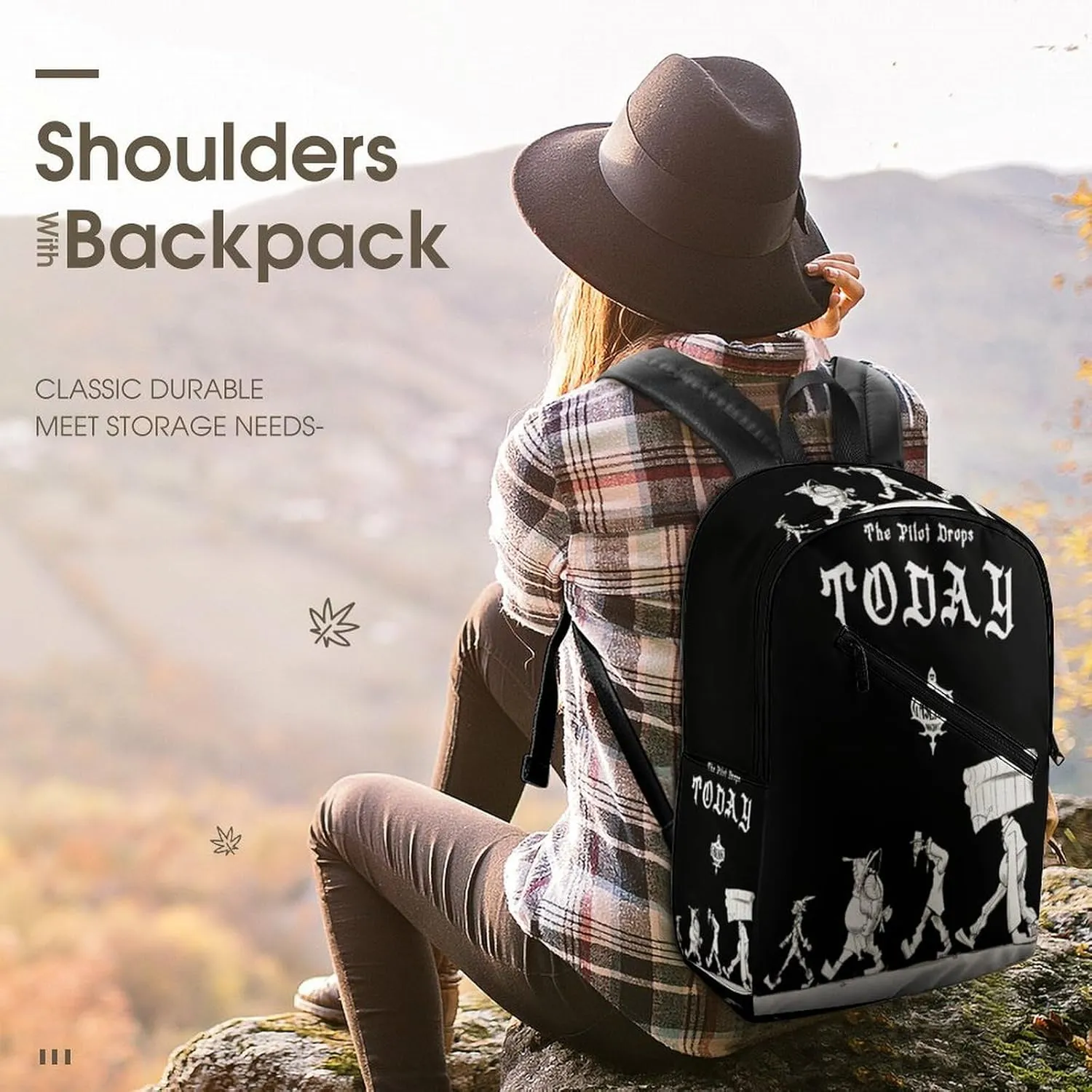 Gaslight District Backpack Lightweight Large Capacity Laptop Backpack For Hiking Work Travel Unisex