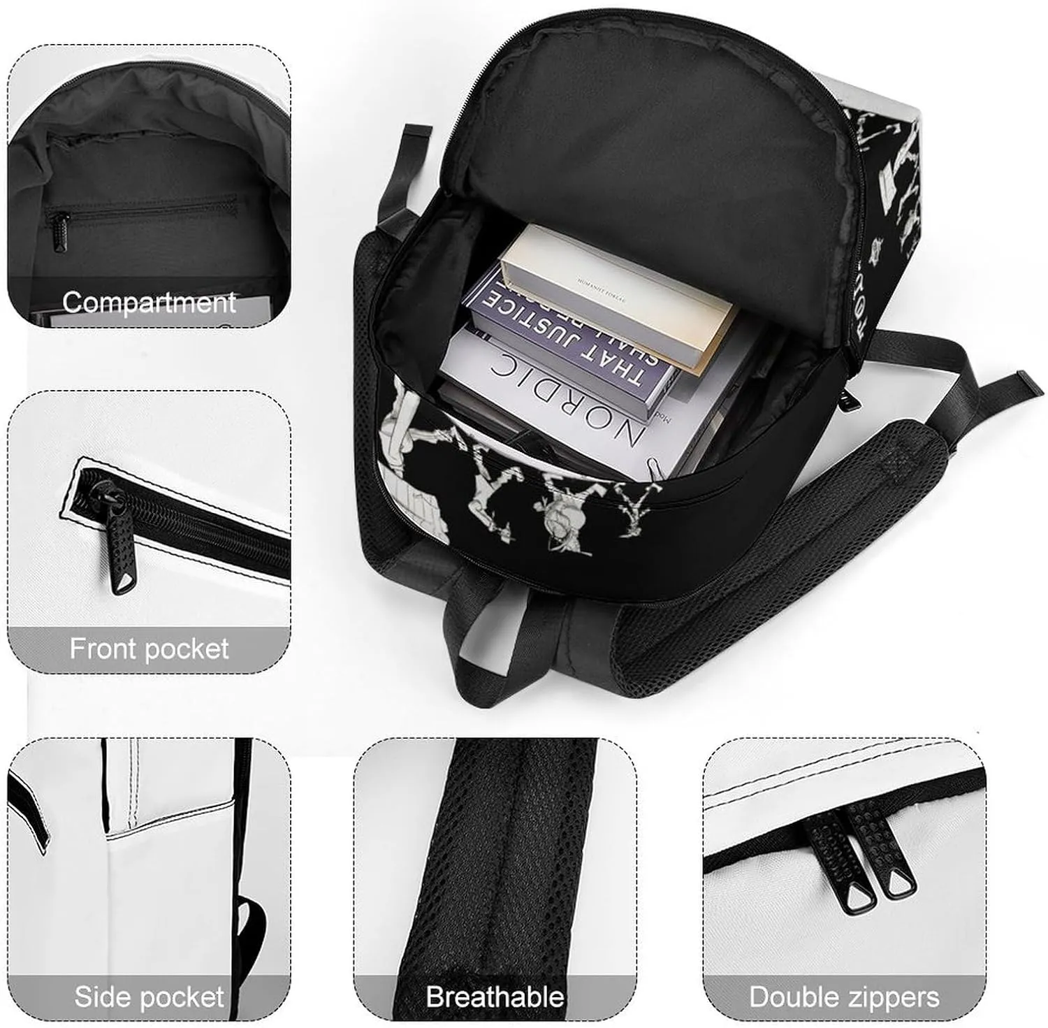 Gaslight District Backpack Lightweight Large Capacity Laptop Backpack For Hiking Work Travel Unisex