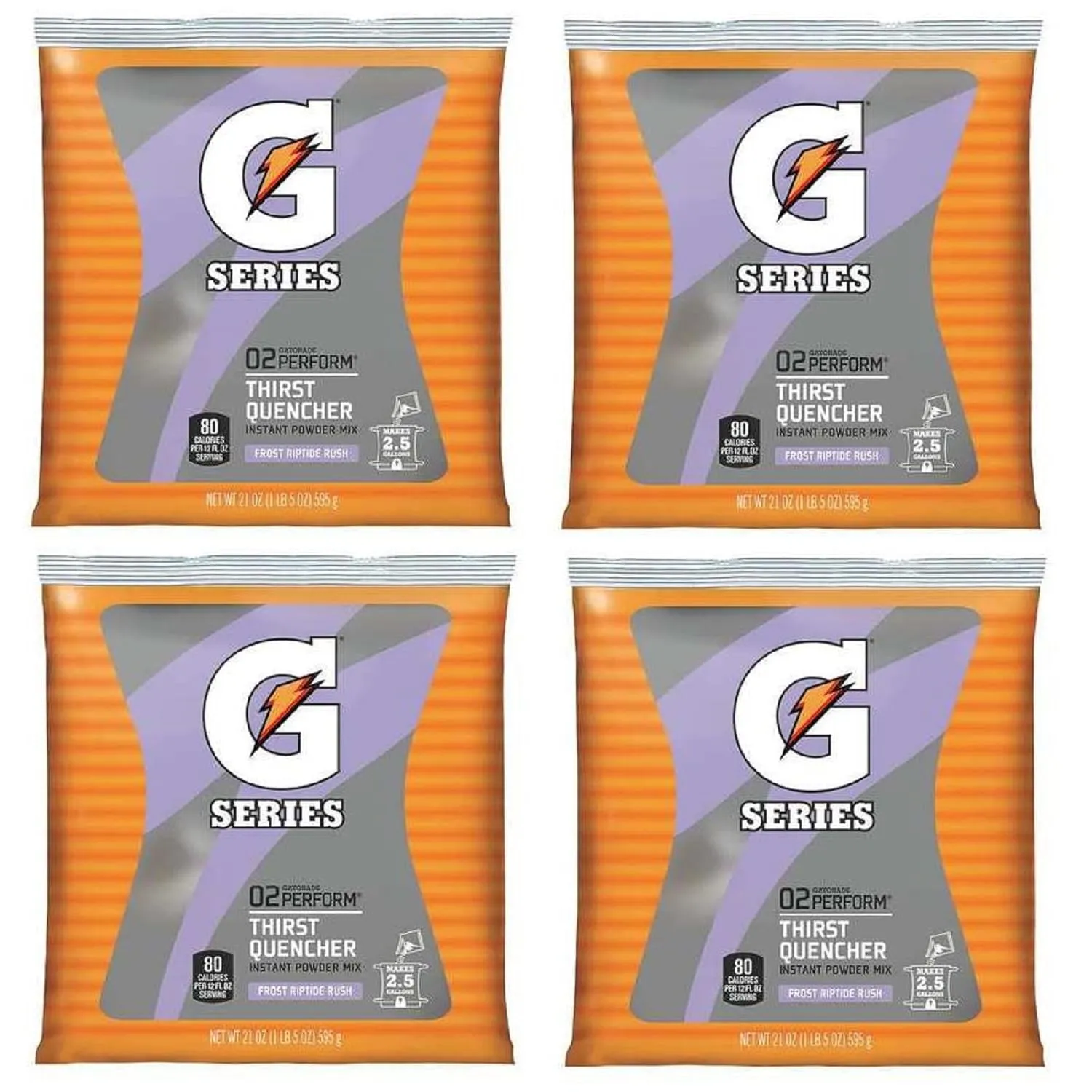 Gatorade Instant Powder Riptide Rush, 21-Ounce (Pack of 4)