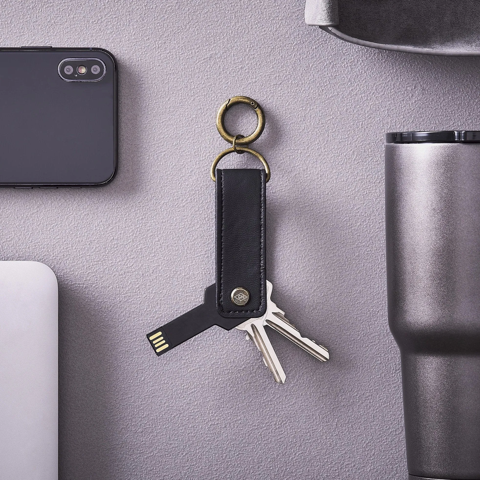 Gentlemen's Hardware | Key Tidy with USB Flash Drive