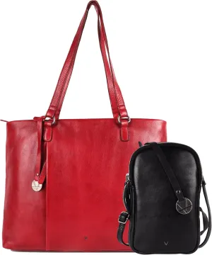 Genuine Italian Leather Bag Collection - Tote, Crossbody, and Mobile Wallets - Ladies' Shoulder Bags with Top Handle & Adjustable Strap - Stylish and Versatile for Casual or Office Use