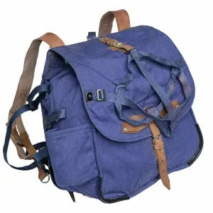 Genuine Romanian army rucksack military surplus Blue canvas haversack bag NEW
