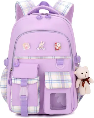 Girl School Backpacks Kids Bookbags Elementary Primary High School Cute 18inch Teen Students Book Bag