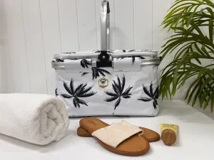 Good Vibes™ Insulated Market Cooler Bag, Aluminium Frame, Fully Zipped, Collapsible - Havana