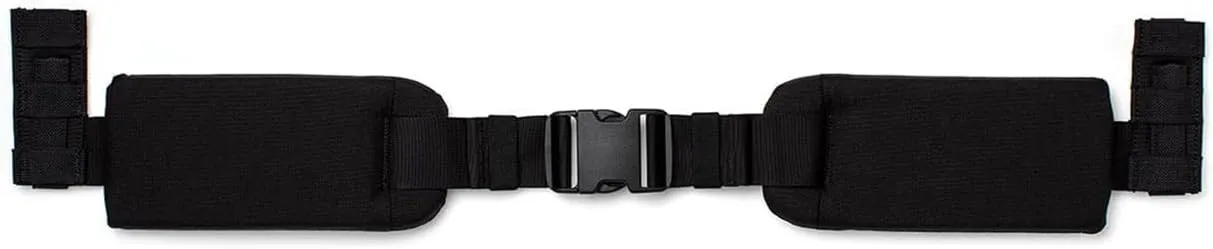 GORUCK Padded Hip Belt - Adjustable Weight Lifting Belt for Enhanced Comfort & Stability, Ideal for Long Rucking & Heavy Lifting Work, Compatible w/Side MOLLE Webbing on GR1, GR2, & Rucker - Black