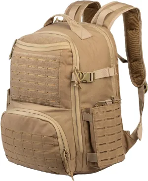 GZ XINXING Large 3 day Molle Assault Pack Military Tactical Army Backpack Bug Out Bag Rucksack Daypack (Tan)